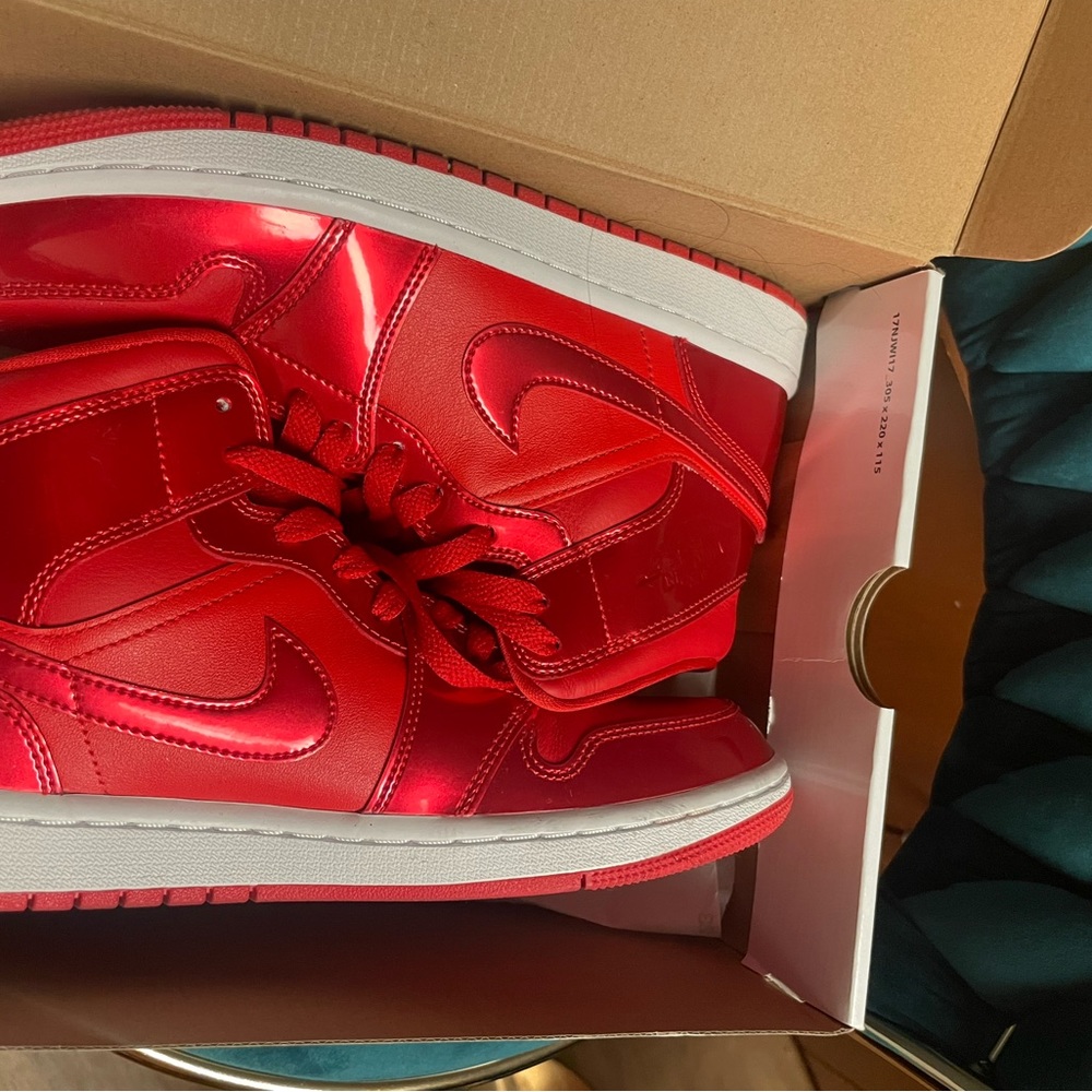 Jordan Red High-Top Sneakers